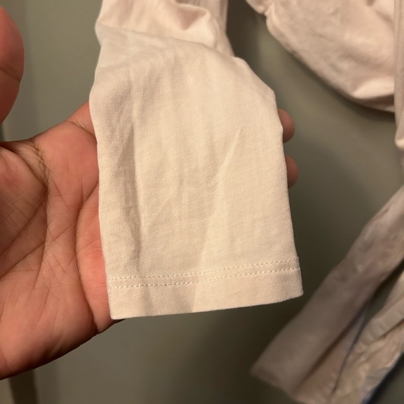 Lululemon shirt - lt. pink “Gather and Grow” long sleeve wrap style yoga active - Picture 7 of 9